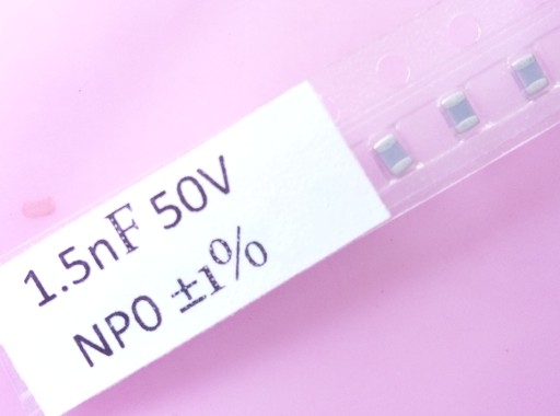 [20szt] kondensator ceramiczny SMD 1.5nF 50V 1% NP0-C0G roz 0805 KEMET