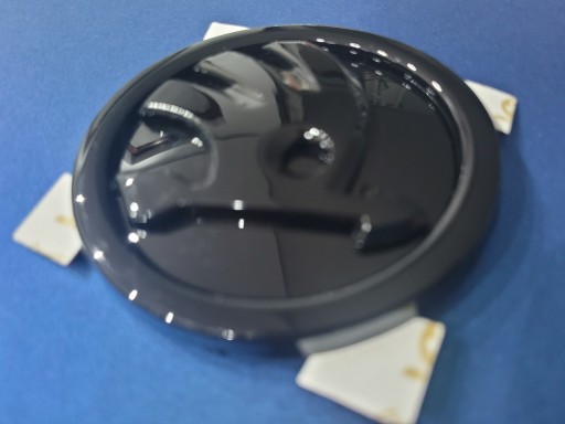 Emblemat logo do Skoda 90 mm Black Glossy