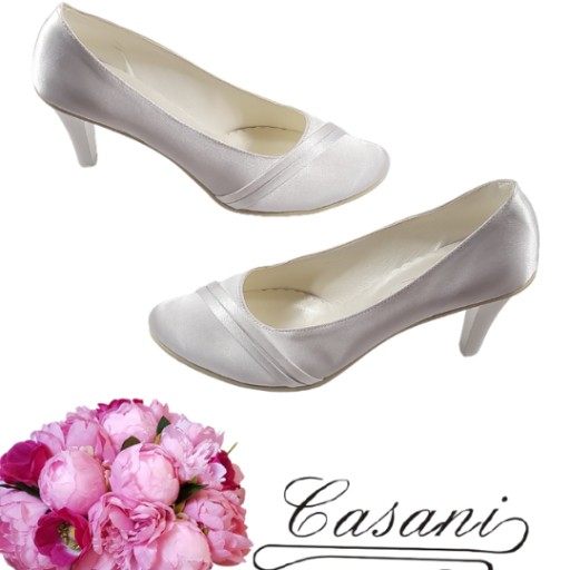 Свадебные туфли Casani белые, большие, широкие, 42 43