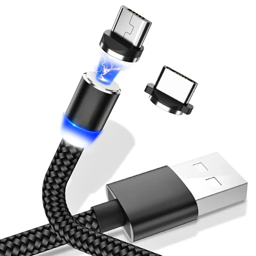 МАГНИТНЫЙ КАБЕЛЬ 3в1 MICRO TYP-C для IPHONE USB-C