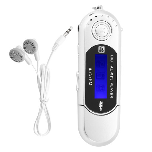 MP3-ПЛЕЕР USB-ПЕРЕВОД FM-РАДИО СЕРЕБРЯНЫЙ, серебристый