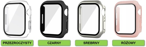 ETUI + SZKŁO DO APPLE WATCH 4/5/6/SE 40MM |CASE NAKŁADKA OBUDOWA| KOLORY