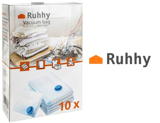 Ruhhy 17230 Вакуумные пакеты разных размеров - набор 10 шт.