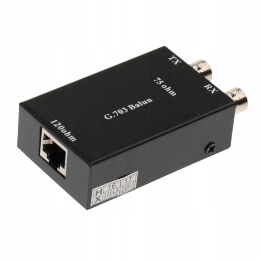 КОНВЕРТЕР КОАКСИАЛЬНЫЙ В ETHERNET, ЧЕРНЫЙ