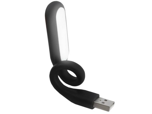 Мощная USB-лампа на 6 светодиодов, гибкая, гибкая, черная