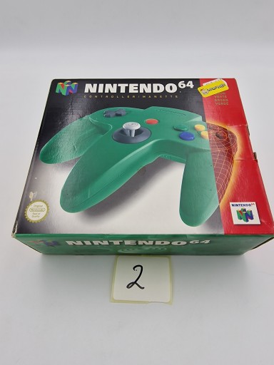 ОРИГИНАЛЬНЫЙ ПАНЕЛЬ NINTENDO 64, ЗЕЛЕНАЯ КАРТОННАЯ КОРОБКА