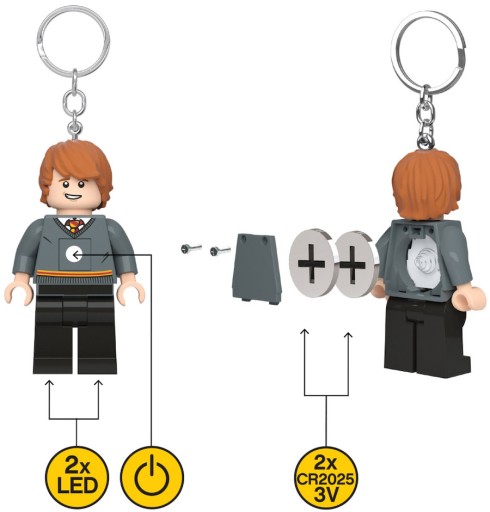 LEGO HARRY POTTER BRELOK LATARKA RON WEASLEY BRELOCZEK + TORBA PREZENTOWA