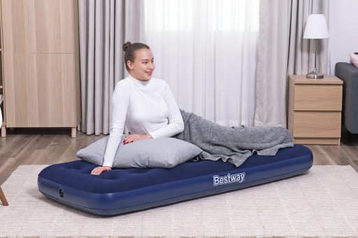 ОДИНОЧНЫЙ НАДУВНОЙ ВЕЛЮРОВЫЙ МАТРАС BESTWAY 67000 185x76x22 CM