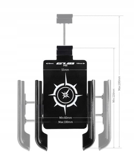 Motocyklowy Rowerowy uchwyt na telefon GUB P50