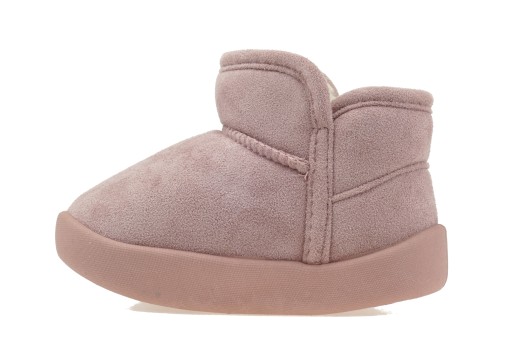 DZIEWCZĘCE BUTY ZIMOWE DZIECIĘCE OCIEPLANE EMU NA RZEPY BAREFOOT 25