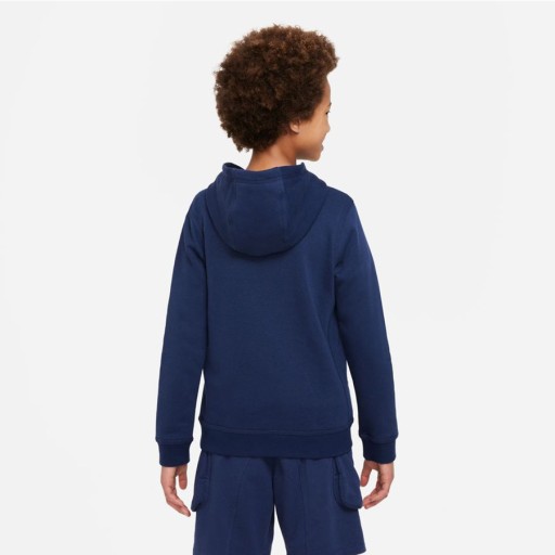 M (137-147) Толстовка Nike Sportswear FLC PO Hoody DX2295 410 темно-синего цвета M (137-