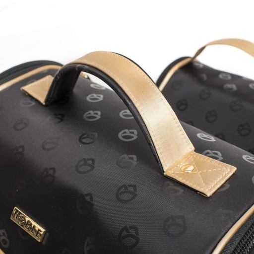 Большая черная женская дорожная косметичка XXL NOBLE