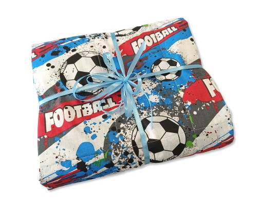 kołdra obciążeniowa 100x150 sensoryczna dla dzieci football