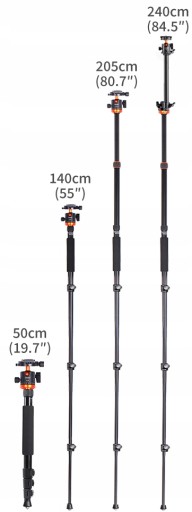 ШТАТИВ/ШТАТИВ K&F ALU/MAG 231 см SA254M2 BUBM USB-футляр БЕСПЛАТНО KF09.087V5