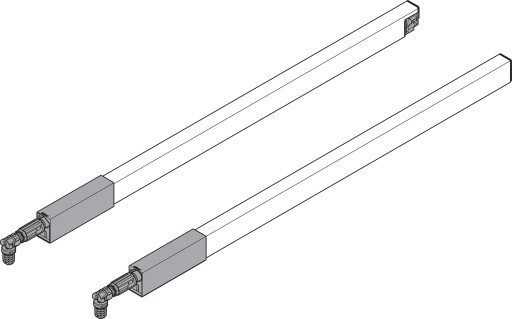 BLUM ZRG.387RSI ANTARO верхняя направляющая 450мм, серая