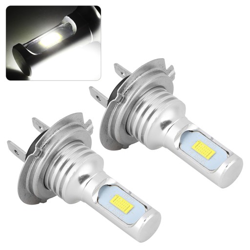 2 ŻARÓWKA LED H7 12-24V 80W 6000K BIAŁA