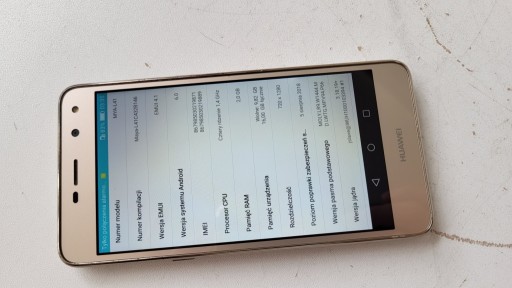 TELEFON HUAWEI Y7 2/16GB DUAL ZŁOTY STAN DOBRY GWR