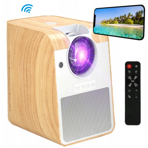 СВЕТОДИОДНЫЙ ПРОЕКТОР 400 ANSI ANDROID WIFI РЕТРО BLUETOOTH MIRACAST BT