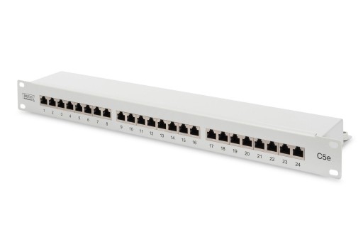 Digitus Patch Panel DN-91524S White, 48.2 x 4.4 x