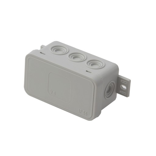 PUSZKA N/T HERMETYCZNA V8 IP54 80×45×41 POPIELATA