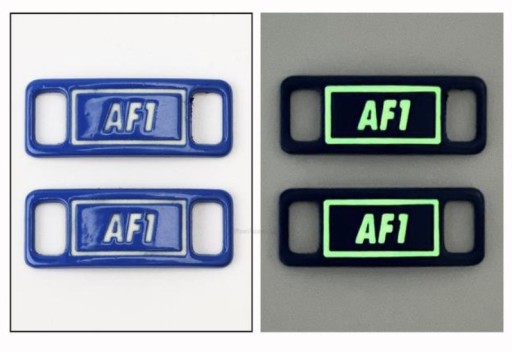 2szt Świetlne Luminacja Metal Klamra do Butów AF 1