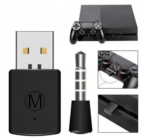 АДАПТЕР ДЛЯ PS4 PS5 BLUETOOTH AUDIO 5.1 USB