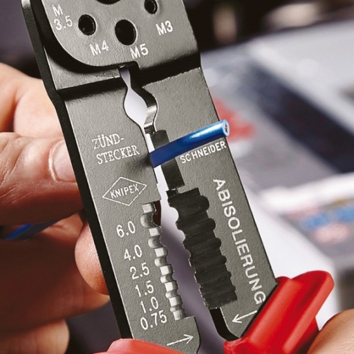 KNIPEX 97 21 215 B Szczypce do zagniatania