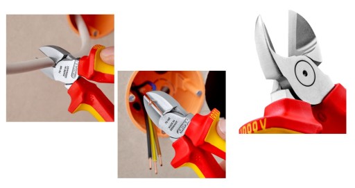 SZCZYPCE TNĄCE BOCZNE IZOLOWANE 160MM VDE 1000V KNIPEX 70 06 160