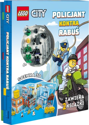 Набор книг с кубиками LEGO City. Полицейский против грабителя