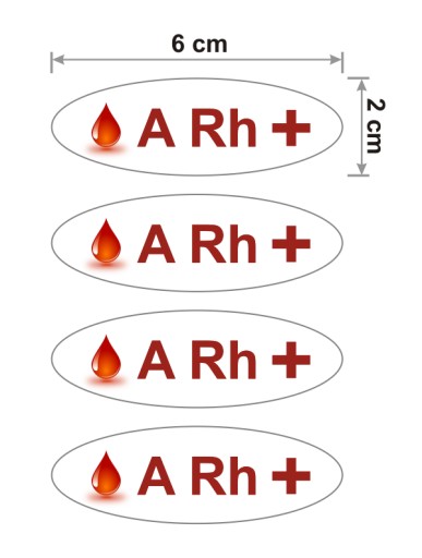Наклейки группы крови ARh+ на мотоциклетные шлемы и велосипеды
