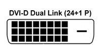 Переходник-адаптер вилка DVI 24+1/разъем VGA (2044