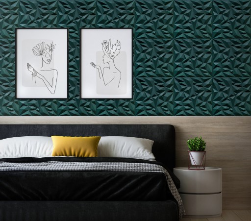 АМЕТИСТОВЫЕ СТЕНОВЫЕ ПАНЕЛИ, 3D потолочные КАССЕТЫ, Зеленый