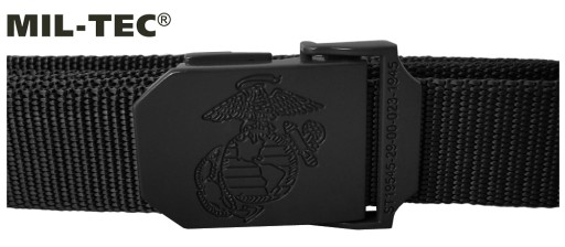 Тактический военный ремень Mil-Tec USMC, черный +бесплатно