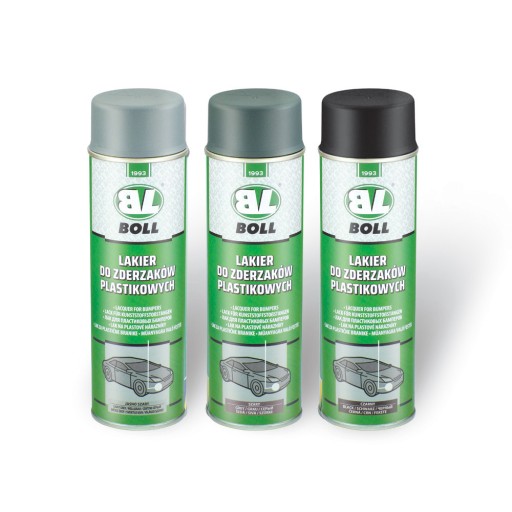 АКРИЛОВЫЙ ЛАК ДЛЯ ПЛАСТИКОВОГО БАМПЕРА SPRAY 500мл GREY BOLL