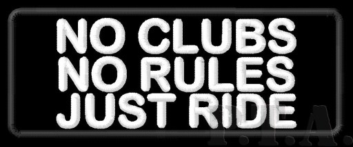 NO CLUB NO RULES ПРОСТО ЕЗДАТЬ - Термопластырь