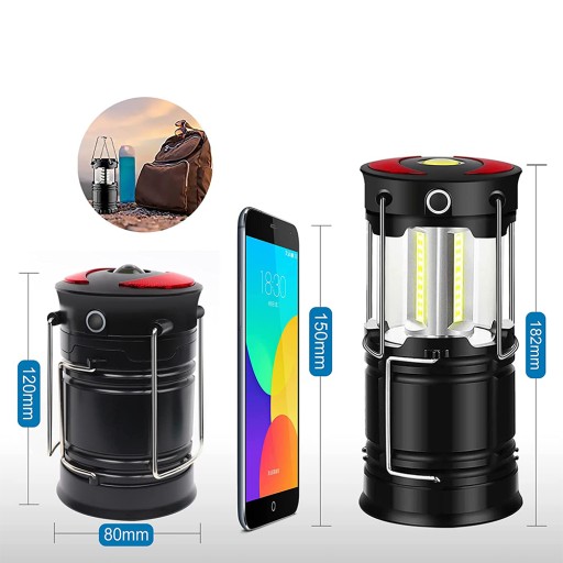 TURYSTYCZNA LAMPA LATARKA NASTAWNY LAMPKA LED KEMPINGOWA SURVIVAL 4 TRYBY