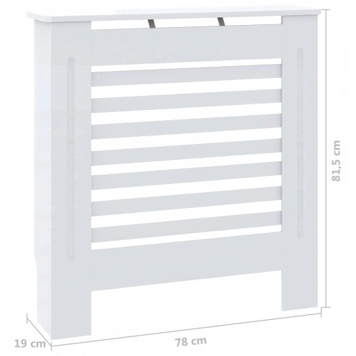 Радиаторная крышка, MDF, белый, 78 см