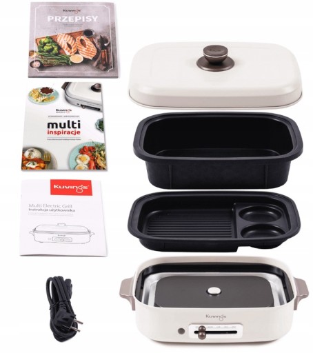 KUVINGS CERAMIC PLUS СТОЛ ЭЛЕКТРИЧЕСКИЙ МУЛЬТИГРИЛЬ СЛИВОЧНЫЕ ТОСТЫ