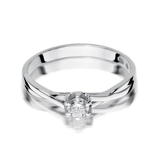 Кольцо W-340B 0.23ct бриллианты белое золото 585 пробы