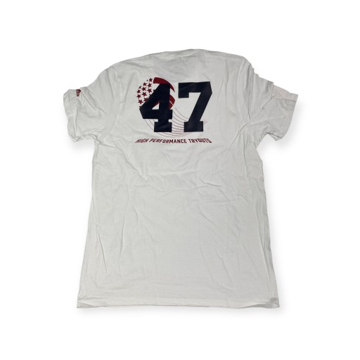 Adidas USA VOLLEYBALL 47 M белая мужская футболка