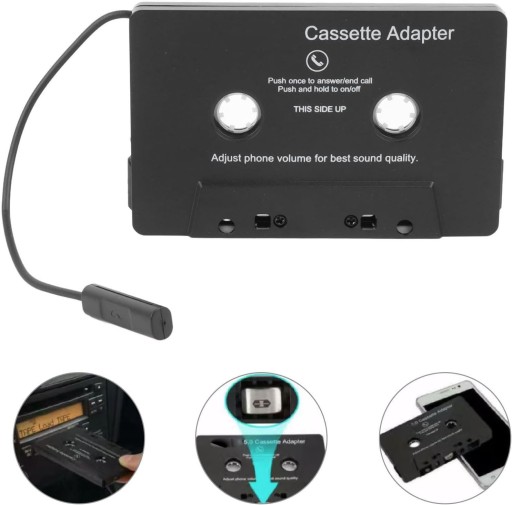 ADAPTER KONWERTER TRANSMITER CASSETTE KASETA MAGNET DO RADIA SAMOCHODOWEGO