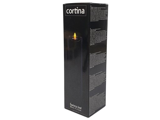 СВЕЧА ЧЕРНАЯ LED СВЕЧА с эффектом пламени 17c