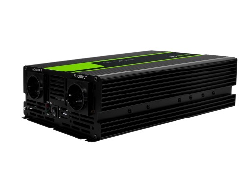 Инверторный автомобильный преобразователь Green Cell 12В 1500Вт/3000Вт USB для грузовика