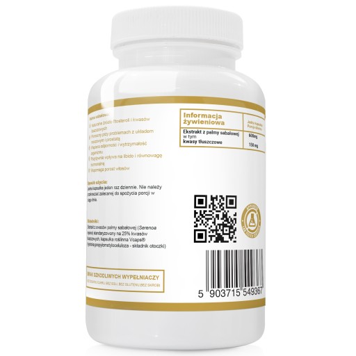 SAW PALMETTO 600 мг SAW PALMETTO ПРОСТАТА 2x60 капсул