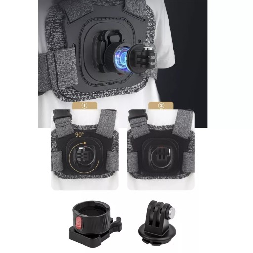 Нагрудное крепление для ремня GoPro 12, 11, 10, 9, 8, 7, 6, 5, 4, телефона, смартфона