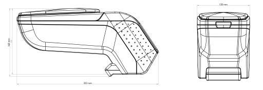 Podłokietnik ARM2 Ford Focus III 2015-2017 USB Bx