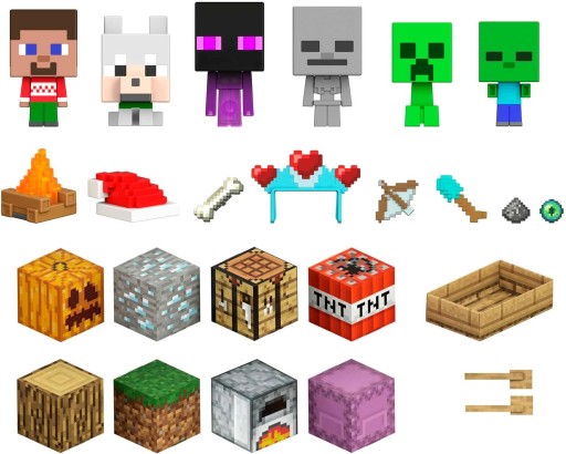 Адвент-календарь Minecraft из 24 предметов