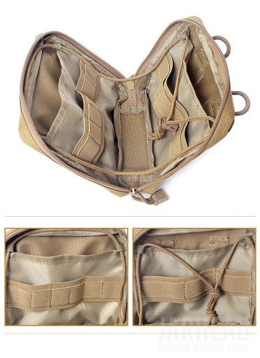 1000D Аптечка первой помощи, тактическая сумка-амфибия Molle с крючком и петлей-амфибией