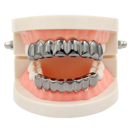 Zestaw grilli na usta 8 czapek Grill Hip, czarny