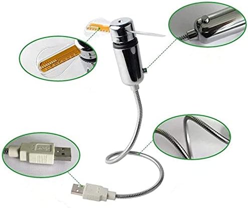 USB-вентилятор со светодиодными часами и ТЕМПЕРАТУРОЙ